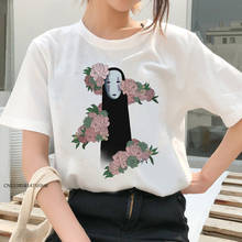 Totoro Spirit Away T Shirt Femme Japanese Anime Women Tshirt T-Shirt Miyazaki Hayao Clothes O Neck Female Tops Premium Fabric 2024 - buy cheap