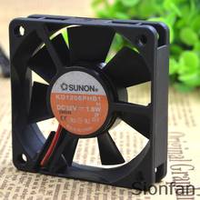 For Jianjun SUNON 6cm 6CM Server Chassis Fan 6015 12V 1.9W KD1206PHB1 Test Working 2024 - buy cheap