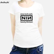 hot sale casual o-neck womens t-shirt Nine Inch Nails Mens Black Rock fashion casual women T-Shirt NEW Sizes S-XXXL sbz3304 2024 - buy cheap