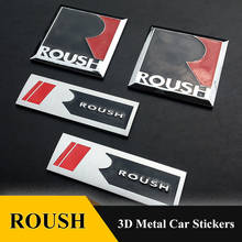 3D Metal R ROUSH Emblem Car Truck stickers Badge Grille Chrome Car Styling For Ford Mustang Fiesta GT EcoBost V8 Car Accessories 2024 - buy cheap