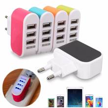 EU/ US Plug Wall Charger Station 3 Port USB Charge Charger Travel AC Power Chargers Adapter For Huawei For iPhone Drop Shipping 2024 - compre barato