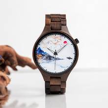 часы мужские наручные BOBO BIRD Luxury Marble Literal Handmade Wooden Watches Quartz Wristwatch 2024 - buy cheap