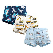 3Pcs/Lot Boys Panties Cotton Underwear 1-12 Year Cute Cartoon Kids Panties Children Short Briefs For Boy 2024 - buy cheap