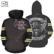 Men Unisex harajuku USA Firefighter art print 3d hoodie America Sweatshirt zipper women Pullover streetwear jacket tracksuit X5 2024 - buy cheap
