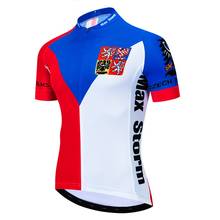 2019 New Team czech republic Cycling Jersey Customized Road Mountain Race Top bike jersey max storm 2024 - buy cheap