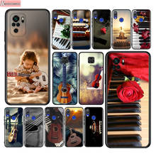 Guitar Piano Music Scenery  Silicone Cover For Xiaomi Redmi Note 10 10S 9 9S Pro Max 9T 8T 8 7 6 5 Pro 5A Phone Case 2024 - buy cheap