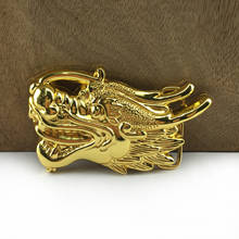 Buckleclub wholesale retro zinc alloy gold dragon head belt buckle cowboy jeans belt buckle FP-02764-2 with 4cm width loop 2024 - buy cheap