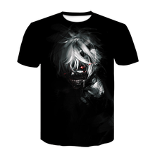 2021 Summer New Men T-shirt Tokyo Ghoul t shirt  Anime Short Sleeved Terror Tshirt Funny 3d Printing Casual Mens clothes Tops 2024 - buy cheap