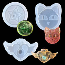 Popular1PC Star Wing Cat Liquid Silicone Expoxy Mold Resin Jewelry Mold UV Pendant Jewelry Accessories Handcraft Jewelry Tool 2024 - buy cheap