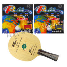 Pro Table Tennis/ PingPong Combo Racket: Palio Infinite-3 Blade with 2x Palio CJ8000 (H36-38) Rubbers Long Shakehand FL 2024 - buy cheap