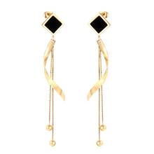 LUXUKISSKIDS 5style Korean Gold/Steel Long Tassel Earring Set Stainless Steel Drop Jewelry Earrings Set For Women Earring 2024 - buy cheap