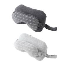 Almohada de viaje multifuncional para el cuello, cojín de masaje 2 en 1 con forma de U para dormir, sombra de ojos, venda para los ojos, oficina y hogar 2024 - compra barato