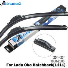 Buildreamen2 2 X Car Styling Wiper Blade Rubber Front Windscreen Wiper For Lada Oka Hatchback [1111] Fit Hook Arms 1988-2008 2024 - buy cheap