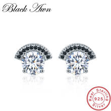 Silver Earrings Genuine 925 Sterling Silver Fine Jewelry Trendy Wedding Stud Earrings for Women Female Earring I026 2024 - buy cheap