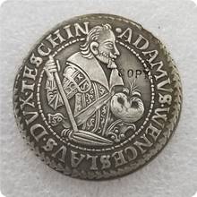 Silésia teschen thaler-adam wenzel 1609 cópia da moeda 2024 - compre barato