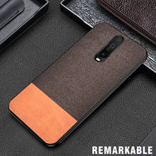 iKrsses For Xiaomi Redmi K30 Case PU Simple Cloth Hard Backshell Soft Border Case For XIoami Redmi K30 Pro Hard back Cover 2024 - buy cheap