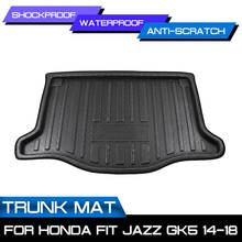 Car Rear Trunk Boot Mat Waterproof Floor Mats Carpet Anti Mud Tray Cargo Liner For Honda FIT JAZZ  GK5 2014 2015 2016 2017 2018 2024 - buy cheap