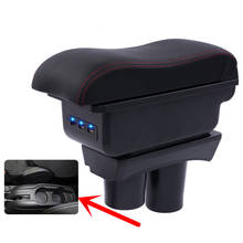 For Citroen c-elysee/ Peugeot 301 armrest central Store content Storage box with cup holder ashtray accessories 2012-2016 2024 - buy cheap