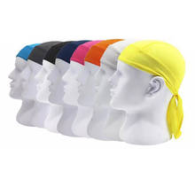 Gorro de ciclismo para hombre y mujer, Bandana transpirable multifunción, pañuelo para la cabeza, Color liso, 10 unids/lote 2024 - compra barato