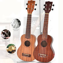21 pulgadas ukelele Soprano principiante ukelele guitarra ukelele de caoba cuello delicado Tuning Peg 4 cuerdas ukelele de madera barco de nosotros 2024 - compra barato
