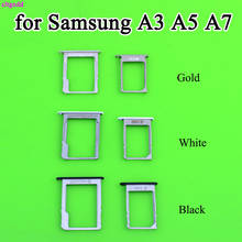 For Samsung Galaxy A3 A5 A7 2015 A300 A500 A700 Phone Housing New SIM Card Adapter And Micro SD Card Tray Holder Connector 2024 - buy cheap
