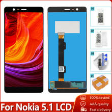 5,5 "Дисплей для Nokia 5,1 TA-1061 TA-1075 TA-1076 TA-1088 lcd сенсорный экран дигитайзер сборка Замена для Nokia 5,1 lcd 2024 - купить недорого
