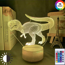 Animal Dinosaur 3D LED Neon Lamps RGB Night Lights Birthday Colorful Gift For Kid Child Bedroom Bedside Acrylic Table Decoration 2024 - buy cheap