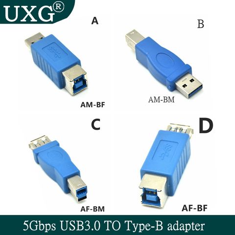 1 шт. USB 3,0 5 Гбит/с Тип, мужской и женский Тип B Мужской и женский разъем адаптера USB3.0 конвертер адаптер AI AF объектив BM 2022 - купить недорого