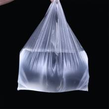 Sacolas plásticas para embalagem de alimentos, sacolas transparentes portáteis com alça, sacolas de compras com 15-26cm/20-30cm/24-37cm, 100 peças 2024 - compre barato