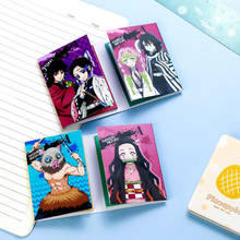 1 Pcs Cute Anime Demon Slayer Kimetsu No Yaiba Tanjirou Kamado 4 Folding Paper Memo Pads Sticky Notes Bookmark Figure Toys Gifts 2024 - buy cheap