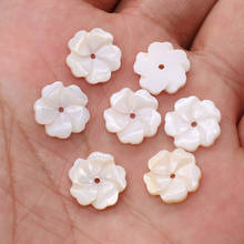 Natural Freshwater White Shell Pendant Beads Flowers  for DIY Elegant Necklace Bracelet Jewelry Making 2024 - buy cheap