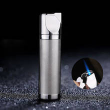 Torch Turbo Jet Lighter Butane Refillable Gas Metal Strip Windproof Cigar Cigarette Pipe Lighter 1300 C Portable Gadgets For Men 2024 - buy cheap