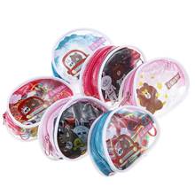 300/lot Cute Girls Colourful Ring Disposable Elastic Hair Bands Holder Rubber Band Scrunchies Kids Hair Accessories 2024 - buy cheap