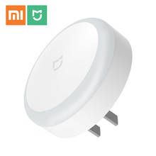 Xiaomi mijia-lâmpada sensor de luz noturna, led, inteligente, de indução, automática, interruptor de toque, para casa, quarto, corredor 2024 - compre barato