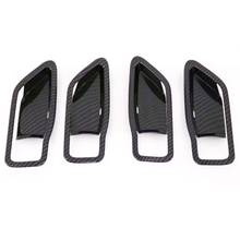 4 pçs/set Interior Maçaneta Da Porta Do Carro Decalque Quadro Adesivos Para Toyota Corolla 2019 2020 Fibra de Carbono Estilo Car Styling Acessórios 2024 - compre barato