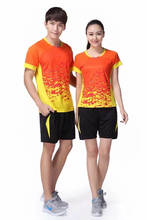 Quick Dry Badminton Sports Suit For Summer Sweat Absorption Breathable Couple's Tennis Sports Wear Sets L936SHD 2024 - buy cheap
