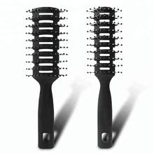 Heat Resistant Resin Matt Hairstyling Comb Black Color Anti-tangle Brushes Hairdressing Detangling Brush Anti Loss Combs 2024 - buy cheap