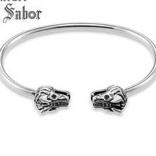 Bracelets Bangles Dragon Pave silver color Fashion Heart Jewelry For Women Men Female Rebel Punk Fine Gift thomas 2024 - buy cheap