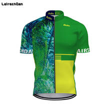 Зеленая велосипедная одежда SPTGRVO, Мужская дышащая крутая велосипедная Джерси с короткими рукавами, летняя быстросохнущая рубашка для дорожных гонок, эндура, горного велосипеда 2024 - купить недорого