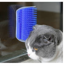 Pet Comb Blue Cat Corner Groomer Scratching Rubbing Brush Pet Hair Removal Massage Trimming Pet Grooming Cleaning Supplies 2024 - buy cheap