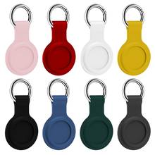Silicone Protector Cover with Keychain For AirTags Shockproof Anti-scratch Anti-fall Silicone Protective Case Shell For Air Tags 2024 - buy cheap