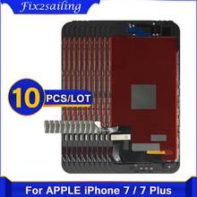10 pieces AAA+++ For iPhone 7 7 Plus LCD Display With 3D Touch Screen Assembly Replacement For iPhone 7 7Plus lcd No Dead Pixel 2024 - buy cheap