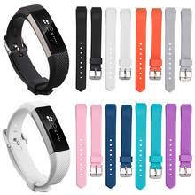 Новый мягкий силиконовый сменный ремешок для часов, ремешок на запястье для Fitbit Alta / Alta HR/Ace, детский умный Браслет, регулируемый цветной 2024 - купить недорого