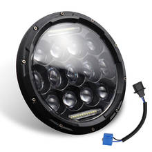 DC12V-30V 280W    DOT 7" inch Round Black LED Headlights Halo Hi/Lo for Jeep Wrangler JK TJ CJ LJ 2024 - buy cheap