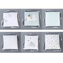 6pcs Stars Design Baby Bed Thicken Bumper Set Crib Around Cushion Cot Protector Pillows Newborns Room Decor 30*30cm 2024 - buy cheap