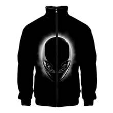 New 3d Stand Collar Hoodie Funny ET Alien Costume Hip Hop Men Women Zipper Hoodies Jackets Long Sleeve Homme 3D Sweatshirts Tops 2024 - buy cheap