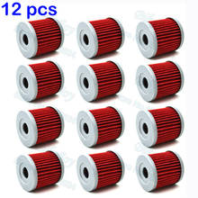 12pcs/pack Oil Filter For KFX400 KLX400SR ARCTIC CAT DVX400 TS 2006 TS 2007 ATV Bike Motorcycle 2024 - buy cheap