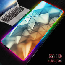 MRGBEST Colorful Triangle Gaming RGB Large Mouse Pad Gamer Computer Mousepad Led Backlight Surface Mause Pad Keyboard Desk Mat 2024 - buy cheap