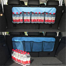 Car Trunk Organizer Adjustable Backseat Storage Bag Net Oxford Automobile Seat Back Organizers Car Interior Accessories Supplies 2024 - buy cheap