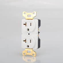 Audiocrast HI-End Beryllium copper Gold plated AC Power Receptacle Wall Outlet Power Distributor 2024 - buy cheap